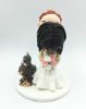 Picture of Wedding cake topper with cats, Man- Braid Groom figurine