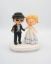 Picture of Custom Tuxedo Groom and Sailor moon Bride in Animal Crossing Style Wedding Cake Topper