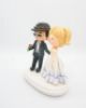 Picture of Custom Tuxedo Groom and Sailor moon Bride in Animal Crossing Style Wedding Cake Topper