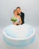 Picture of Custom Bride & Groom Portrait Wedding Cake Topper, Acrylic Glass Painting Wedding Couple