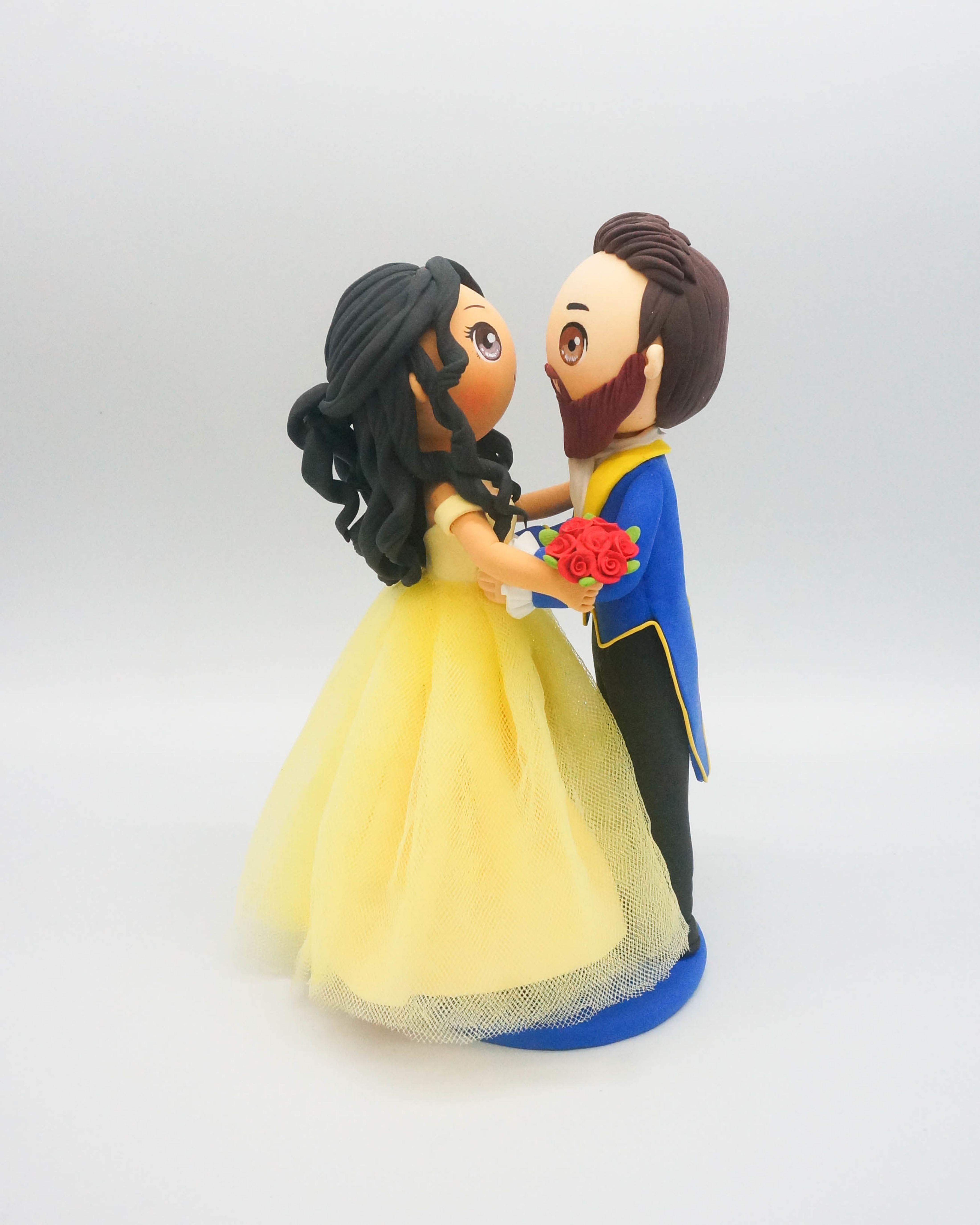 Picture of Beauty and the beast wedding cake topper, Disney wedding dance topper