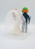 Picture of Ninja Turtle and Hogwarts Bride Wedding Cake Topper