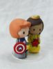 Picture of Captain America and Belle Princess Wedding Cake Topper