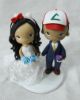 Picture of Pokemon and Hello Kitty wedding cake topper, Anime lover and Gamer wedding theme