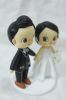 Picture of Mini Animal Crossing wedding cake topper, SIMPLE STYLE, ACNL villager wedding theme