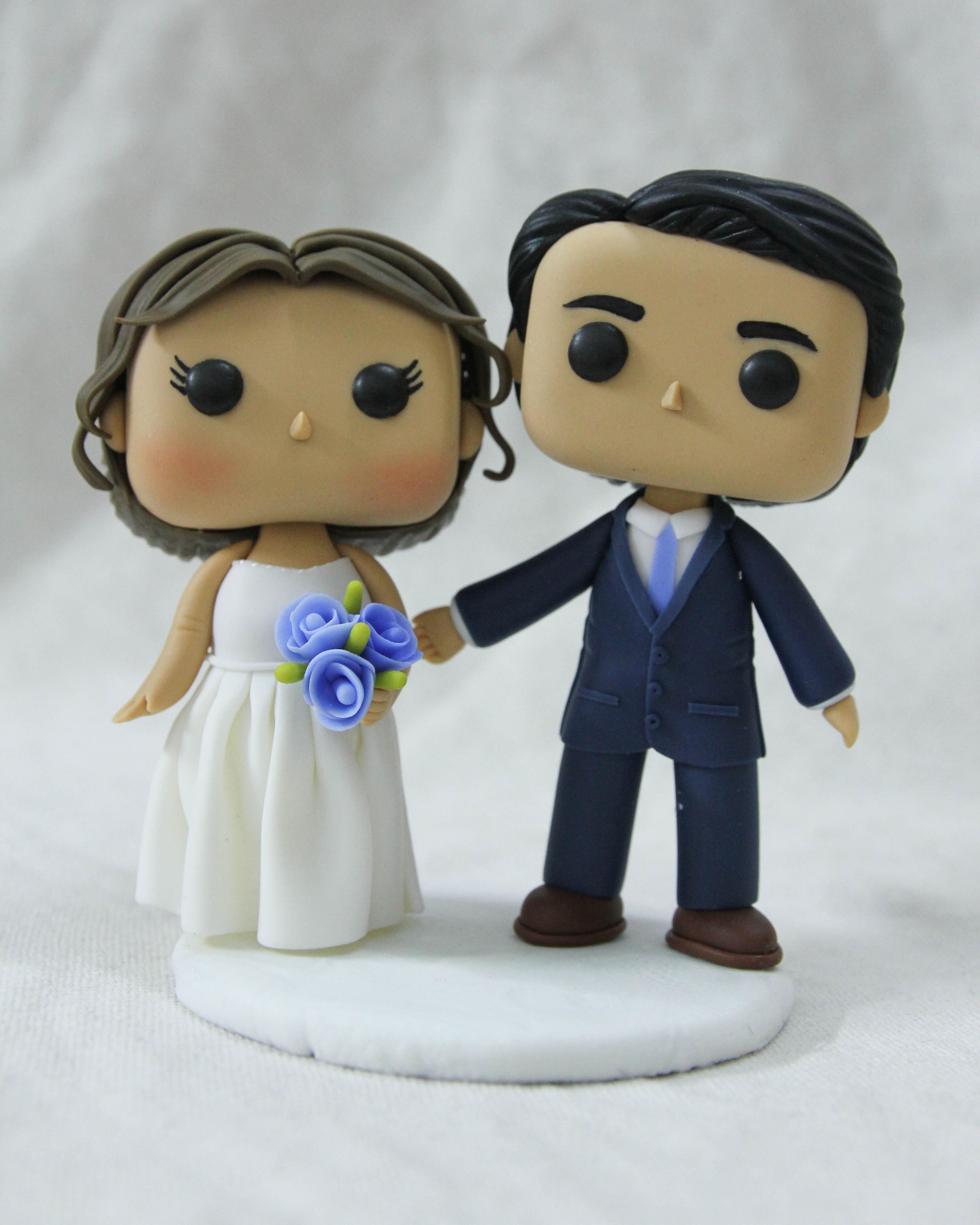 Picture of Mini Funko pops Wedding Cake Topper, Lavender Wedding Theme