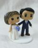 Picture of Mini Funko pops Wedding Cake Topper, Lavender Wedding Theme