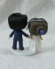 Picture of Mini Funko pops Wedding Cake Topper, Lavender Wedding Theme