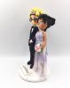 Picture of NaruHina wedding cake topper, Anime lover wedding theme