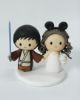 Picture of Star Wars and Mickey wedding cake topper, Cupcake lover wedding cake topper
