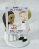 Picture of Bumble wedding cake topper, It's a Match wedding cake topper, Online Dating app bride & groom topper