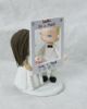 Picture of Bumble wedding cake topper, It's a Match wedding cake topper, Online Dating app bride & groom topper