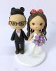 Picture of Nerdy Mickey & Minnie Lover Wedding Cake Topper