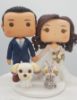 Picture of Funko Pop Wedding Cake Topper with Dog & Cat, Perfect Gift for Funko Pop Fans and Pet Lovers