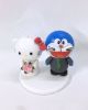 Picture of Doraemon and Hello Kitty Wedding Cake Topper, Comic lover wedding cake topper