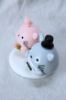 Picture of Grey & Pink Totoro Wedding Cake Topper