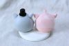 Picture of Grey & Pink Totoro Wedding Cake Topper