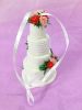 Picture of First Christmas married ornament, Wedding Cake Replica Ornament, First anniversary Gift