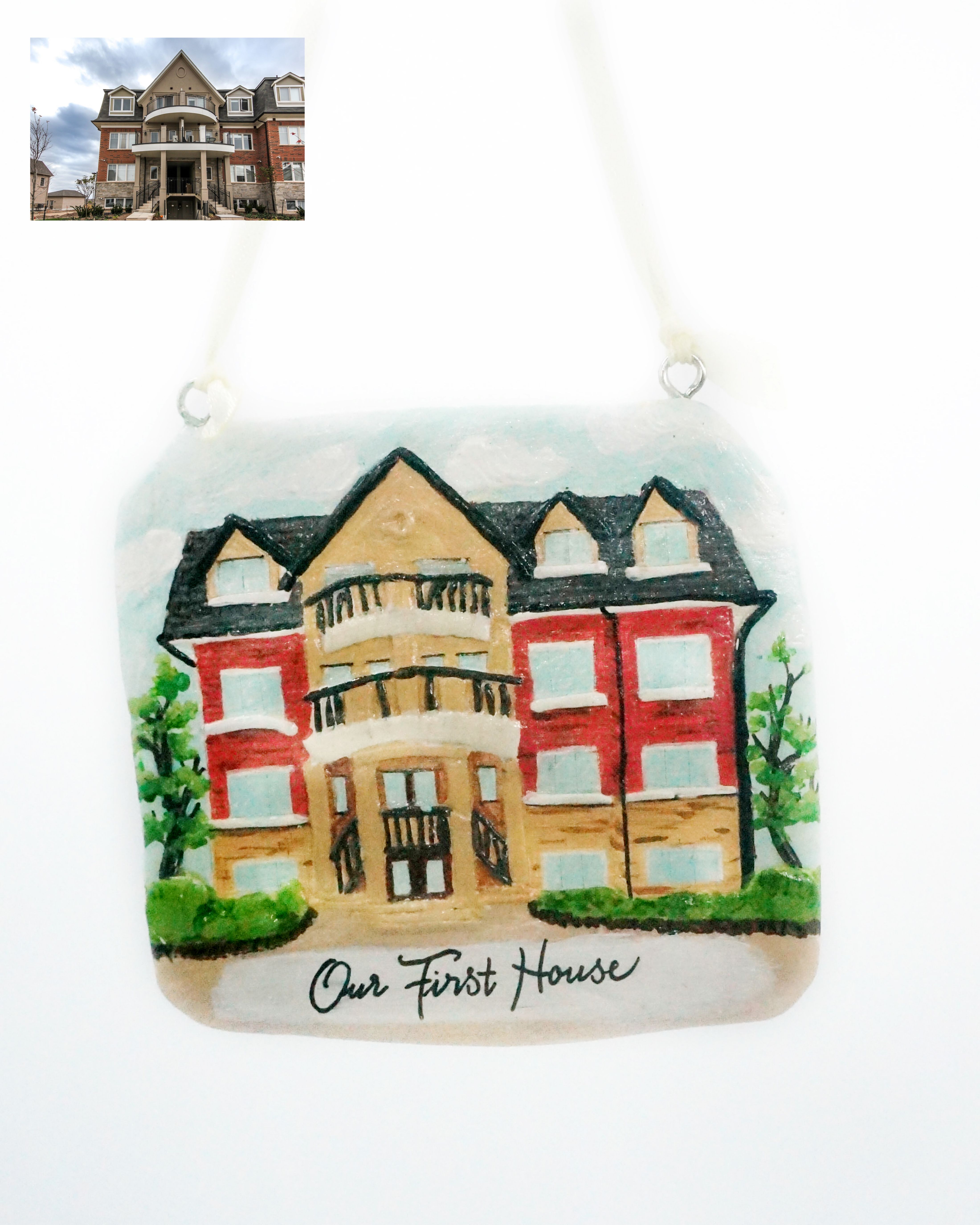 Picture of Custom House Ornament, Housewarming Gift, Custom Christmas gift from Realtor