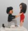 Picture of Proposing Wedding Cake Topper, Engagement Anniversary Gift, On One Knee Wedding Figurine