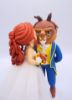 Picture of Beauty and the Beast Wedding Cake Topper, Beautiful Bride & the Beast Groom Topper, Disney Princess Cake Topper