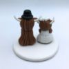 Picture of Highland Cattle Wedding Cake Topper, Long-Haired Buffalo Bride & Groom