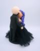 Picture of Gothic Wedding Cake Topper, Halloween Wedding Theme, Dark and Dramatic Wedding Cake Topper