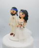 Picture of Naruto Fans Bride & Groom Wedding Cake Topper, Custom Gifts for Naruto Fans, Anime Themed Wedding