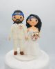 Picture of Naruto Fans Bride & Groom Wedding Cake Topper, Custom Gifts for Naruto Fans, Anime Themed Wedding