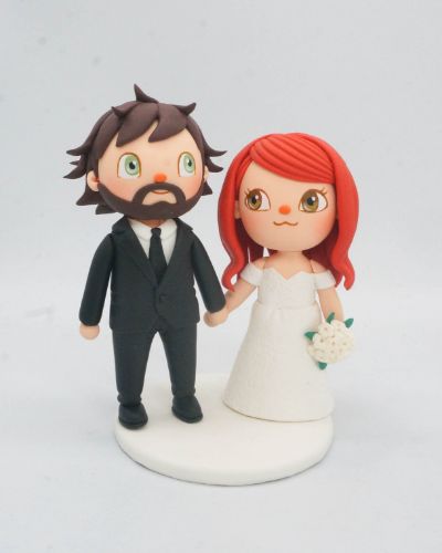 Picture of Custom Animal Crossing Wedding Cake Topper,  Unique Anniversary Gifts for Gamers