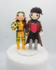 Picture of Gambit & Rogue Wedding Cake Topper, Custom X-Men Wedding Cake Topper, Wedding  Gift for X-Men Comic Fans