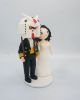 Picture of Gundam Wedding Cake Topper, Gundam Groom Clay Miniature
