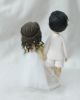 Picture of Family Wedding Cake Topper, Blended Family Clay Figurine