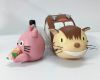 Picture of Totoro Couple Wedding Cake Topper with the Catbus, Studio Ghibli Wedding Cake Topper