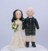 Picture of Scottish Wedding Cake Topper, Love Pinch Wedding Cake Topper, Funny Kilt Groom Wedding Figurine