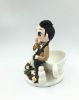 Picture of Storm in a Teacup game Wedding Cake Topper, Mad Tea Party Disney Ride Theme Wedding Cake Topper