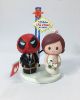 Picture of Deadpool Wedding Cake Topper,  Marvel Fans Wedding, Las Vegas Wedding Cake Topper