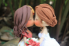 Picture of Hindu Wedding Cake Topper, Kissing Lesbian Wedding Cake Topper, Mixed Race American & Indian Wedding Cake Topper