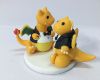 Picture of Charizard and Dragonite wedding cake topper, Pokemon wedding cake topper, Gay wedding cake topper