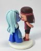 Picture of Steven Universe Wedding Cake Topper, Ruby & Sapphire Clay Figurine, Lesbian Wedding Cake Topper
