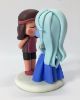 Picture of Steven Universe Wedding Cake Topper, Ruby & Sapphire Clay Figurine, Lesbian Wedding Cake Topper