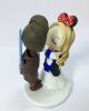 Picture of Luke Skywalker Groom And Ravenclaw Bride Wedding Cake Topper, Harry Potter inspire wedding theme, Disney wedding theme and Star wars wedding topper