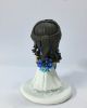 Picture of African American Wedding Cake Topper, Interracial Couple in blue theme decor