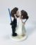 Picture of Short Bride & Tall Groom Wedding Cake Topper, Lightsaber Wedding Cake Topper, Wand Wedding Cake Topper