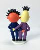 Picture of Gay Wedding Cake Topper, Bert & Ernie Wedding Cake Topper, Blue & Purple Wedding theme