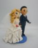 Picture of Pokemon Wedding Cake Topper, Pilot Groom and Strapless bridal gown bride topper