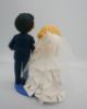 Picture of Pokemon Wedding Cake Topper, Pilot Groom and Strapless bridal gown bride topper