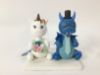 Picture of Unicorn & Dragon Wedding Cake Topper, Unicorn Clay Figurine, Dragon Clay Miniature