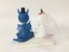 Picture of Unicorn & Dragon Wedding Cake Topper, Unicorn Clay Figurine, Dragon Clay Miniature