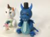 Picture of Unicorn & Dragon Wedding Cake Topper, Unicorn Clay Figurine, Dragon Clay Miniature